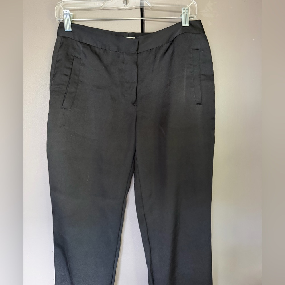 L'AGENCE Black Women's Trousers with Zip Detail